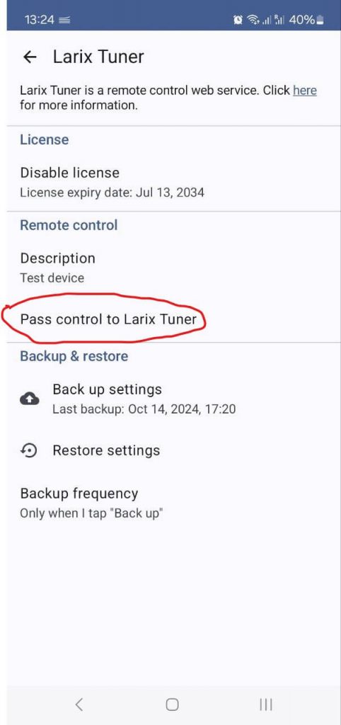 Passing control over Broadcaster instance to Larix Tuner Passing control over Broadcaster instance to Larix Tuner